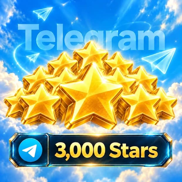 Telegram 3,000 Stars
