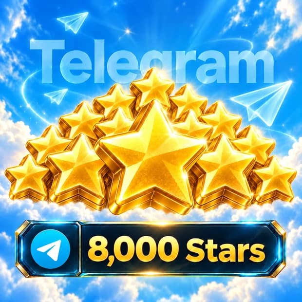 Telegram 8,000 Stars