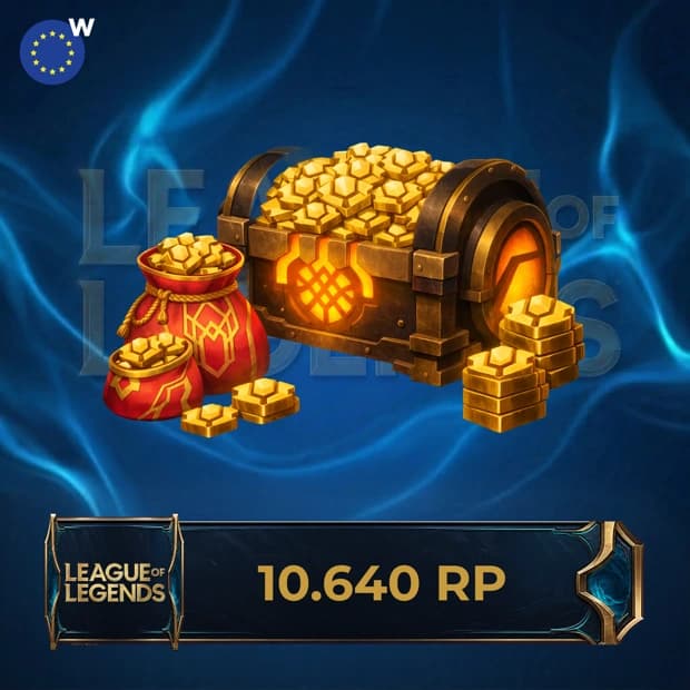 League of Legends 10,640 RP - Europe