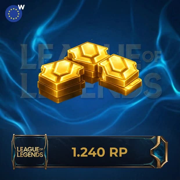 League of Legends 1,240 RP - Europe