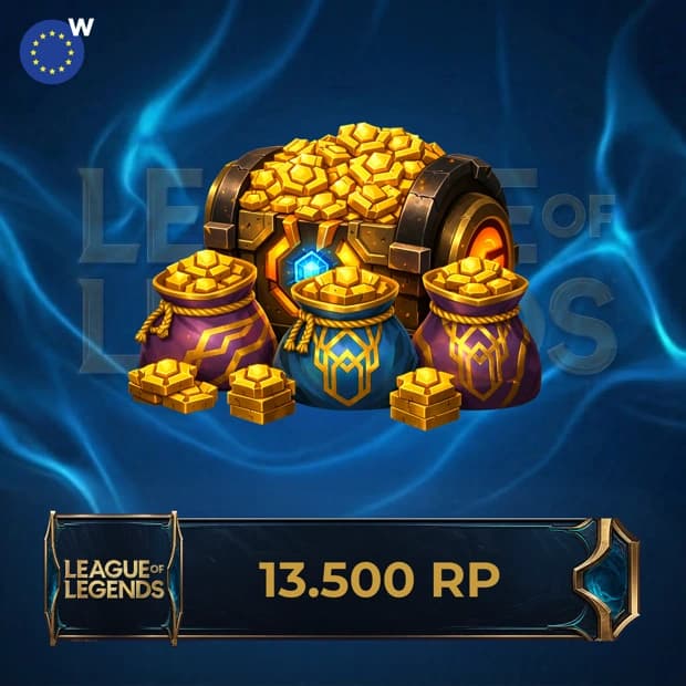 League of Legends 13,500 RP - Europe
