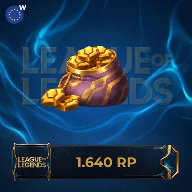 League of Legends 1,640 RP - Europe