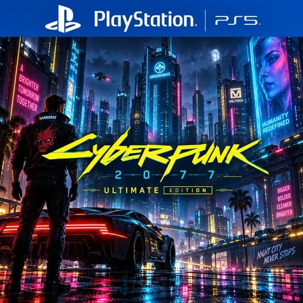 Cyberpunk 2077 Ultimate Edition — PS5 (Account Access) cover art