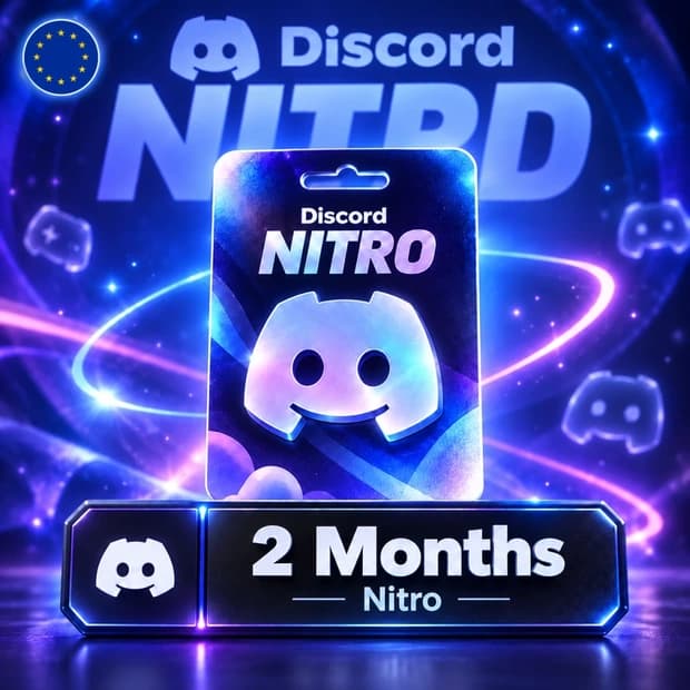 Discord Nitro 2 Months Subscription Code - Europe cover art