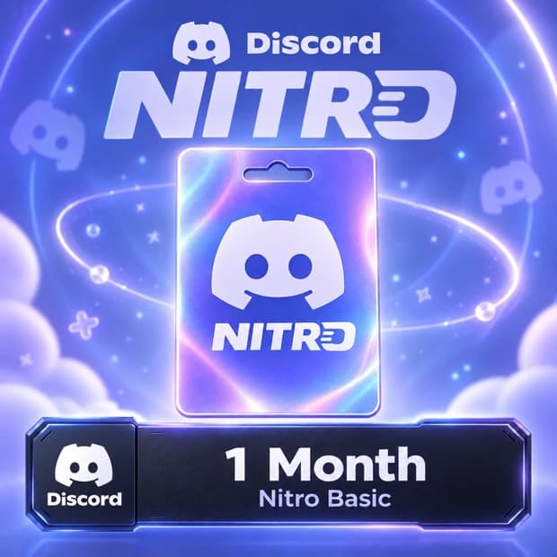 Discord Nitro Basic 1 Aylık Abonelik Kodu kapak görseli