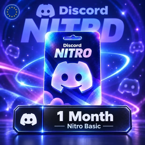 Discord Nitro Basic 1 Month Subscription Code - Europe cover art