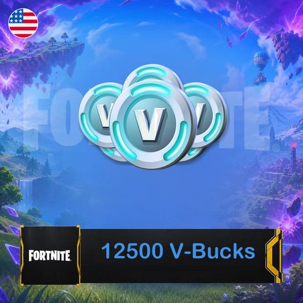 Fortnite 12,500 V-Bucks — Epic Games - USA cover art