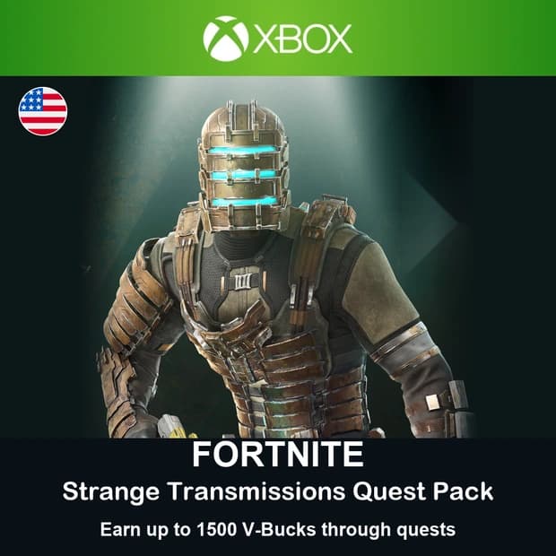 Fortnite Strange Transmissions Quest Pack + 1,500 V-Bucks — Xbox One - USA cover art