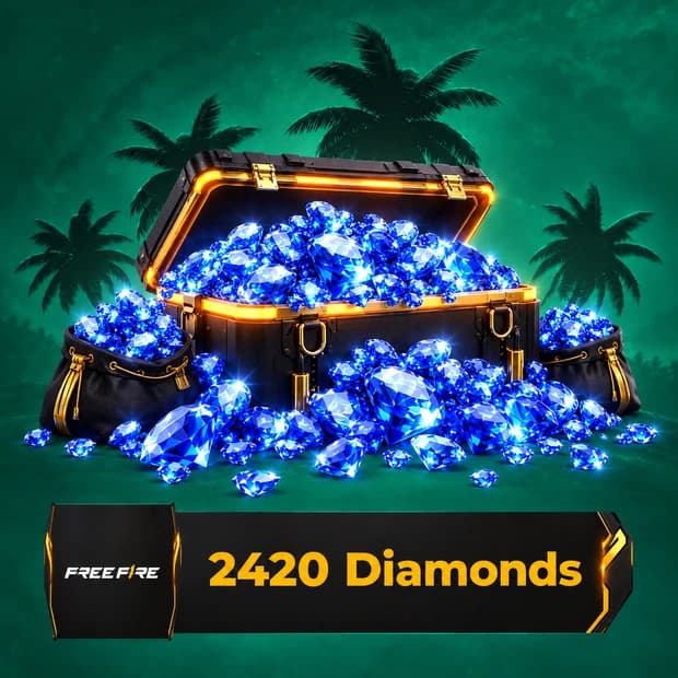 Free Fire 2,420 Diamonds Top-Up Global cover art