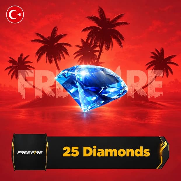 Free Fire 25 Diamonds Top-Up TR cover art