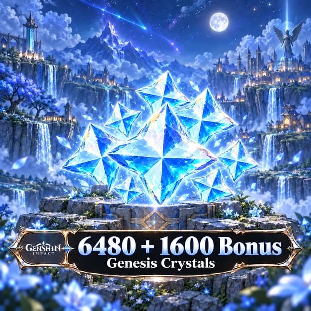 Genshin Impact 8,080 Genesis Crystal