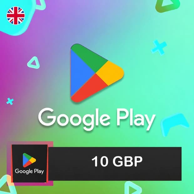 Google Play Hediye Kartı 10 GBP - İngiltere kapak görseli