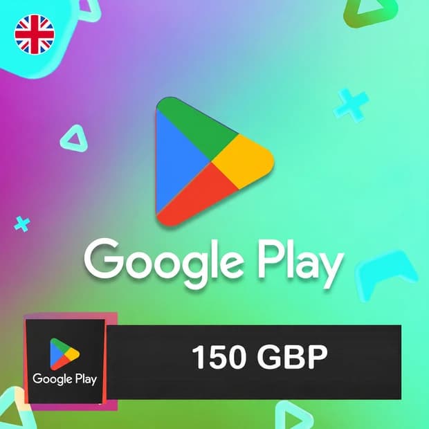Google Play Hediye Kartı 150 GBP - İngiltere kapak görseli