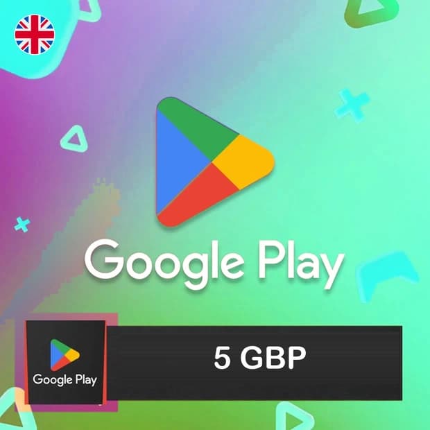 Google Play Hediye Kartı 5 GBP - İngiltere kapak görseli