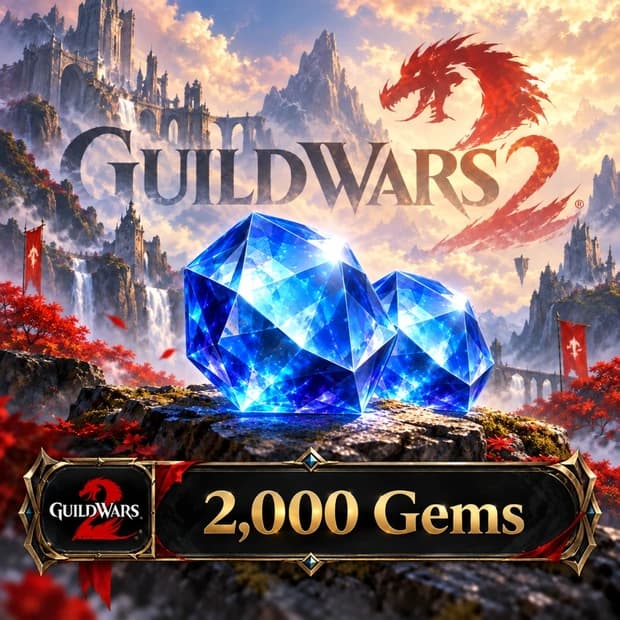 Guild Wars 2 2,000 Gems cover art