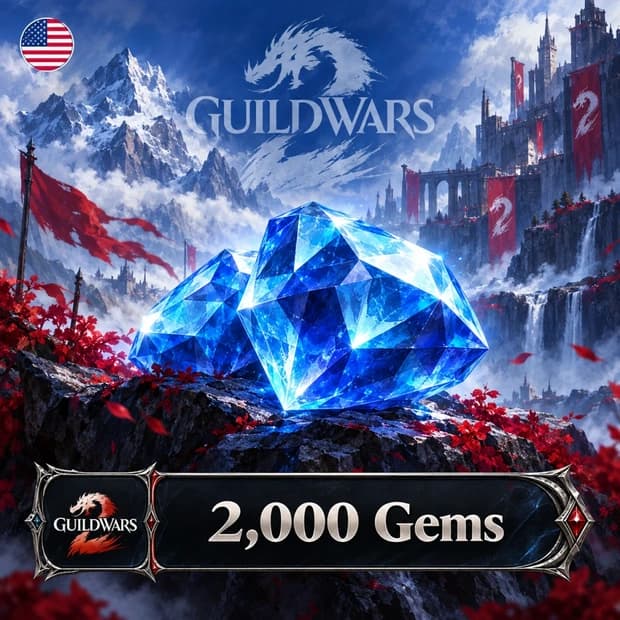 Guild Wars 2 2,000 Gems - USA cover art