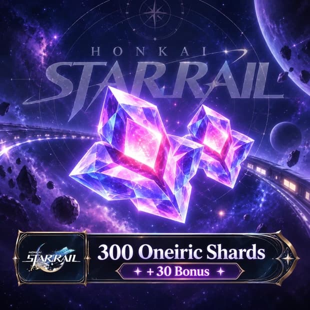 Honkai Star Rail 300 + 30 Oneiric Shard - America Server cover art
