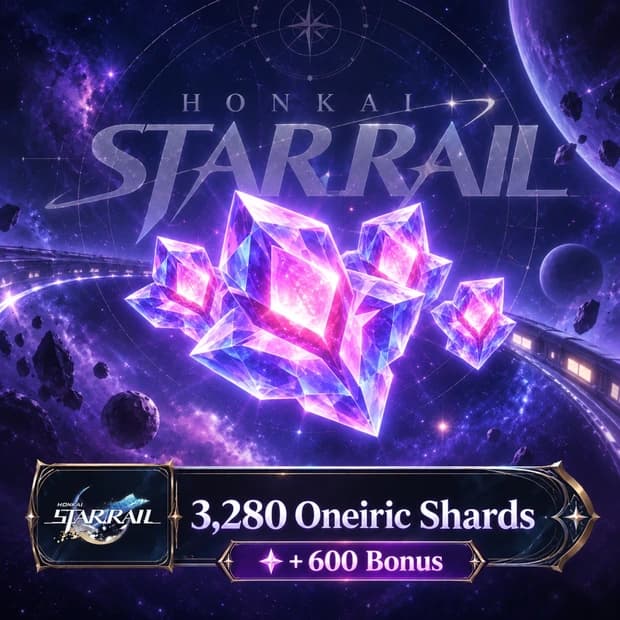 Honkai Star Rail 3,280 + 600 Oneiric Shard - America Server cover art