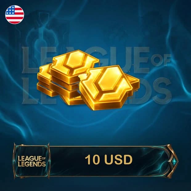League of Legends 10 USD RP - ABD kapak görseli