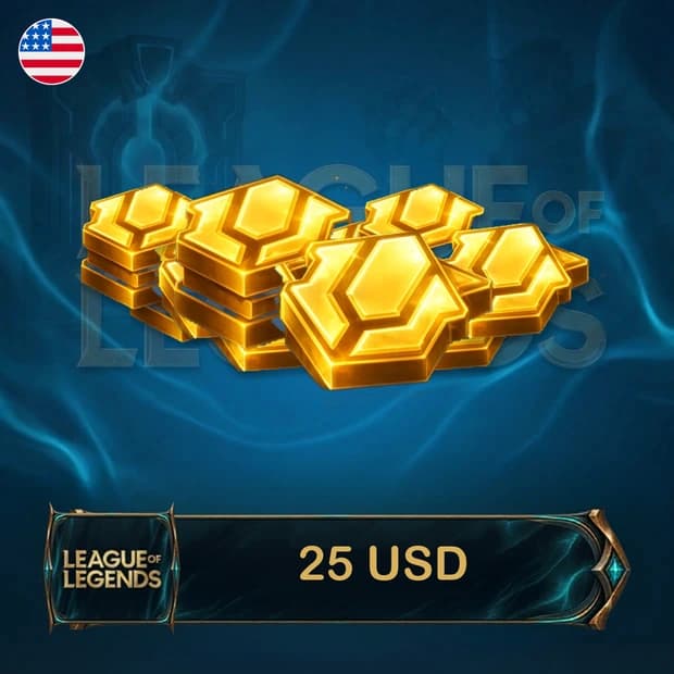 League of Legends 25 USD RP - USA cover art