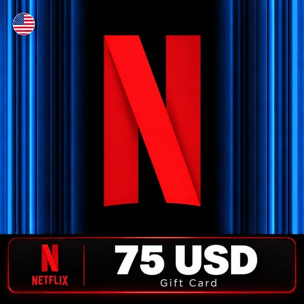 Netflix Gift Card 75 USD - ABD cover art