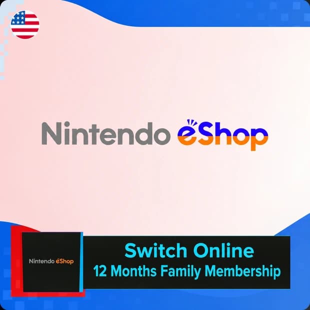 Nintendo eShop 12 Months Family Membership - USA cover art