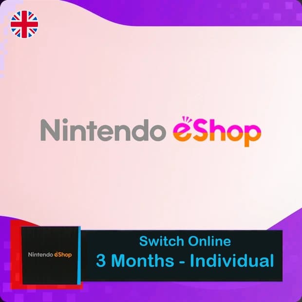 Nintendo eShop 3 Months Membership - United Kingdom cover art