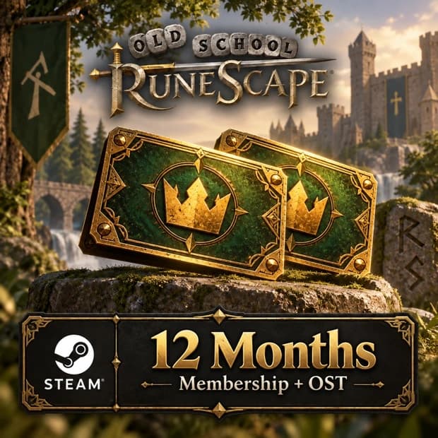 Old School RuneScape 12 Months Membership + OST (Steam) cover art