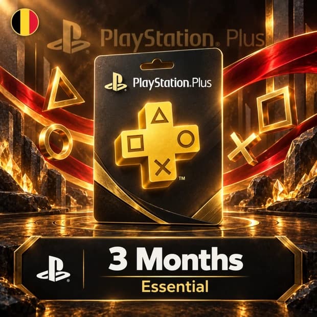 PlayStation Plus Essential 3 Months (Belgium) cover art
