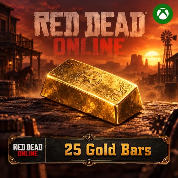 Red Dead Online 25 Gold Bar — Xbox One cover art