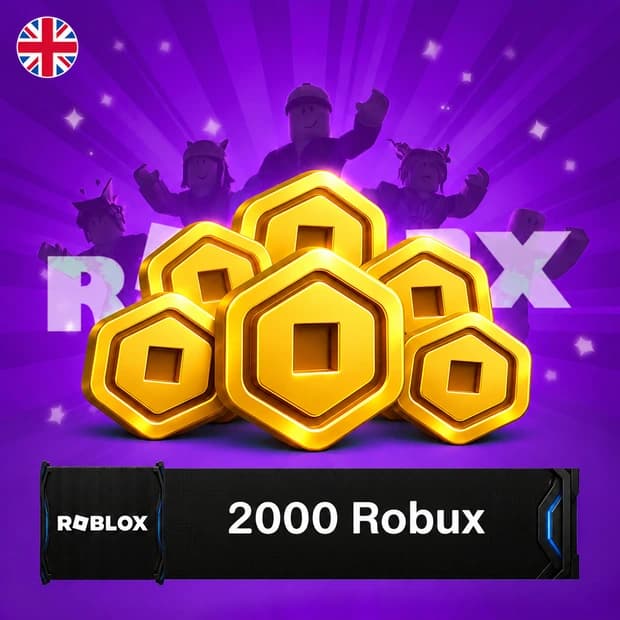 Roblox 2,000 Robux - United Kingdom cover art