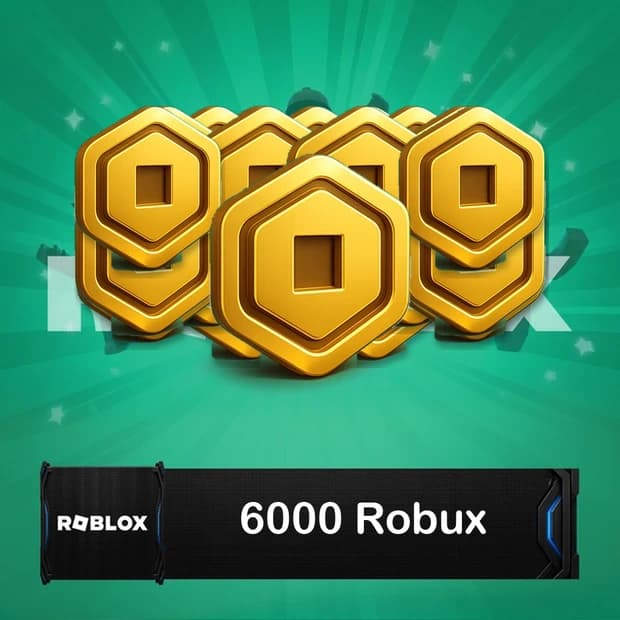 Roblox 6,000 Robux cover art