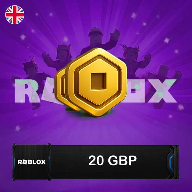 Roblox Robux 20 GBP - Birleşik Krallık kapak görseli