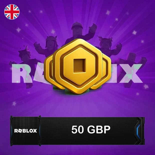 Roblox Robux 50 GBP - Birleşik Krallık kapak görseli