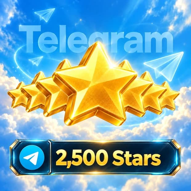Telegram 2,500 Stars cover art