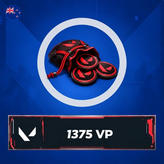 Valorant 1,375 VP - New Zealand cover art
