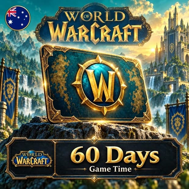 World of Warcraft 60 Days Game Time - Australia cover art